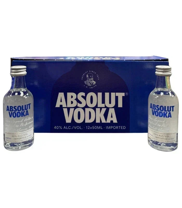 Absolut Vodka Mini Shooters 50mL 12 Pack